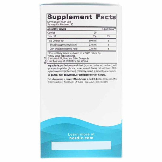 Omega-3 Lemon Softgels, NRN